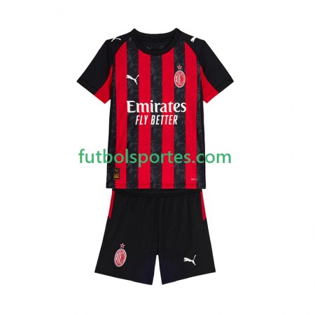 Camiseta AC Milan Niño Primera Equipación 2025/2026